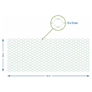 Sieťka na ochranu pred vtákmi, zelená, 2 m x 5m – photo 7