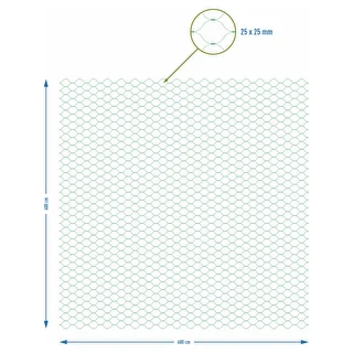 Sieťka na ochranu pred vtákmi, zelená, 6 m x 6m – photo 7