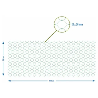 Sieťka na ochranu pred vtákmi, zelená, 5 m x 10m – photo 7