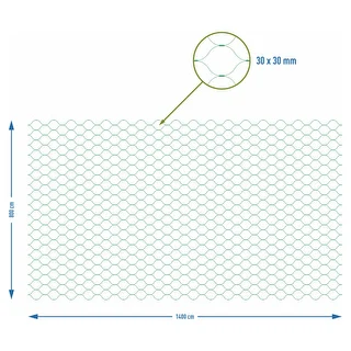 Sieťka na ochranu pred vtákmi, zelená, 8 m x 14m – photo 7