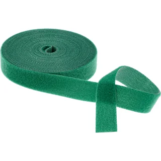 Záhradná páska na suchý zips, zelená, 15 mm x 5 m