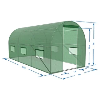 Záhradný skleník (fóliový) 2x4,5x2 m – photo 15