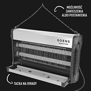 Lampa na hubenie hmyzu UVA 40 W, strieborná – photo 5