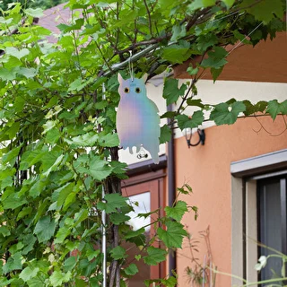 Reflexný záves odpudzujúci vtáky - sova s rolničkami – photo 10