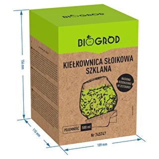 Klíčiaca nádoba na zaváranie Twist-off so semenami reďkovky – photo 7