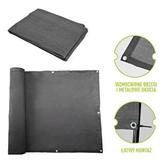 Tieniaca sieť (80%, 140 g/m2) 0,9x5 m, grafitová – photo 6