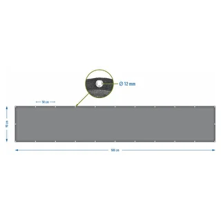 Tieniaca sieť (80%, 140 g/m2) 0,9x5 m, grafitová – photo 7