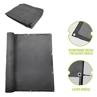 Tieniaca sieť (80%, 140 g/m2) 1,5 x 5 m, grafitová – photo 6