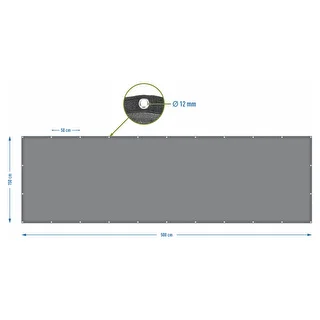 Tieniaca sieť (80%, 140 g/m2) 1,5 x 5 m, grafitová – photo 7
