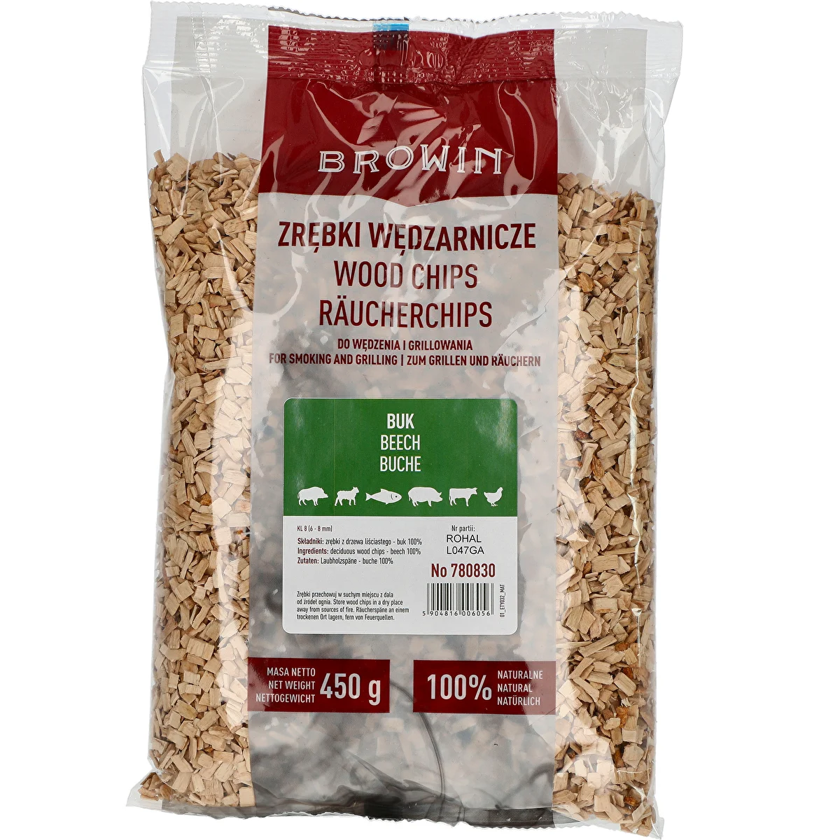 Štiepky na údenie/grilovanie, buk, 450 g, trieda 8