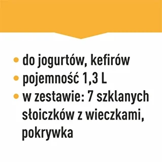 Jogurtovač s termostatom, 7 pohárov, 1,3 L – photo 19