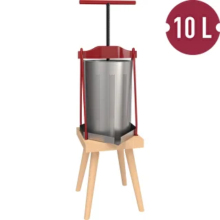 Rámový lis na ovocie – s kovovým košom, na 10L – photo 2