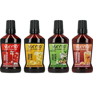 VLEYTO Mäta & Jablko – chuťová esencia s prírodnými arómami, 250 ml – photo 10