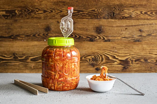 Pikantné kimchi s jablkom