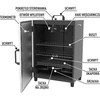 Automatická elektrická udiareň s termostatom - 6 ['záhradná udiareň', ' elektrická udiareň', ' horúce údenie', ' teplé údenie', ' údenie šunky']