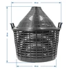 Demižón na víno 20 L v plastovom koši - 4 ['demižón', ' demižón', ' na víno', ' na pivo', ' na kvasenie', ' na fermentáciu', ' balón s košom', ' sklenený balón', ' balón na víno', ' fľaša na víno', ' balón 20 L']