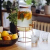 Dóza s kohútikom 3,8 L na stojane - 7 ['dóza s kohútikom', ' dóza na limonádu', ' dóza na punč', ' dóza na nápoje', ' dávkovač nápojov', ' na oslavy', ' na podávanie nápojov', ' sklenená dóza s kohútikom', ' dóza na stojane', ' pohár s kohútikom']