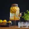 Dóza s kohútikom 3,8 L na stojane - 11 ['dóza s kohútikom', ' dóza na limonádu', ' dóza na punč', ' dóza na nápoje', ' dávkovač nápojov', ' na oslavy', ' na podávanie nápojov', ' sklenená dóza s kohútikom', ' dóza na stojane', ' pohár s kohútikom']