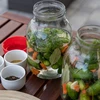 Dóza TO 3 L a viečko fi 100 s držadlom - 9 ['dóza', ' sklenená dóza', ' sklenený pohár', ' pohár s viečkom', ' pohár na kvasenie uhoriek', ' pohár na uhorky', ' pohár na likéry', ' dóza na likéry', ' pohár s držadlom', ' viečko s držadlom']