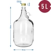 Džbán Dama 5 L so skrutkovacím uzáverom - 6 ['džbán', ' džbán na víno', ' džbán dama', ' dama 5 L', ' balón 5 L', ' demižón', ' balón v koši', ' fľaša dama 5L v koši', ' balón', ' džbán na víno', ' džbán na pálenku']