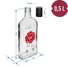 Fľaša 0,5 L s uzáverom a 2-farebnou potlačou Výborný Nápoj - 4 ks. - 8 ['fľaša', ' fľaše', ' fľaše s potlačou', ' fľaša na likéry', ' fľaša na pálenku', ' fľaša na alkohol', ' fľaša s potlačou', ' sklenená fľaša s potlačou a uzáverom', ' fľaše 500 ml s korkom', ' fľaše na korok súprava', ' na svadbu', ' fľaša na domáci alkohol', ' fľaša na darček', ' fľaša ploskačka', ' superfľaše']