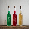 Fľaša 350 ml s korkom, potlač Domáci likér - 10 ['na likér', ' domáci likér', ' višňovka', ' duly', ' arónia', ' fľaša na alkohol', ' domáce alkoholy', ' fľaša s potlačou']