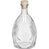 Fľaša "Banketová" 500 ml, s korkom - 2 ['fľaša', ' fľaše', ' fľaša na likéry', ' fľaša na pálenku', ' fľaša na alkohol', ' sklenená fľaša s korkom', ' fľaša 500 ml s korkom', ' fľaše na korok', ' súprava na svadbu', ' fľaša na banket']