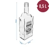 Fľaša Kláštorná 0,5 L s čiernym uzáverom a potlačou Pálenka - 5 ['fľaša pol litra', ' fľaša na alkohol', ' fľaša s potlačou', ' pálenka', ' fľaškovanie nápojov', ' elegantná fľaša na vodku', ' fľaša s čiernym uzáverom', ' obdĺžniková fľaša', ' obdĺžniková fľaša na alkohol', ' fľaša na likér', ' fľaše na domáce nápoje', ' fľaša na alkohol', ' ozdobné fľaše na alkohol', ' štýlové fľaše na svadbu', ' ozdobné fľaše', ' fľaša na vodku', ' ozdobná fľaša pol litra', ' fľaša s uzáverom 0', '5 l', ' fľaša 500 ml', ' sklenená fľaša', ' svadobná fľaša', ' na vidiecky stôl', ' super fľaša', ' fľaša vlna']