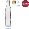 Fľaša Maraska 250 ml s uzáverom, 6 ks. - 7 ['fľaša Maraska', ' fľaša maraska', ' sklenená fľaša', ' fľaša 250ml', ' sada fliaš', ' sklenené fľaše', ' fľaše na ocot', ' fľaše na olej', ' fľaše s uzáverom']