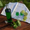 Fľaša Marina s korkom, biela 0,5 L - 6 ['fľaša na alkohol', ' ozdobné fľaše na alkohol', ' sklenená fľaša na alkohol', ' fľaše na pálenku na svadbu', ' fľaša na likér', ' ozdobné fľaše na likéry']
