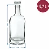 Fľaša Miss Barku s uzáverom 700ml - 5 ['fľaša na alkohol', ' ozdobné fľaše na alkohol', ' sklenená fľaša na alkohol', ' fľaše na pálenku na svadbu', ' fľaša na likér', ' ozdobné fľaše na likéry']