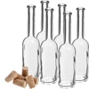 Fľaša na likér 100 ml 6 ks + 6 zátok - 3 ['fľaša na alkohol', ' ozdobné fľaše na alkohol', ' sklenená fľaša na alkohol', ' fľaše na pálenku na svadbu', ' fľaša na likér', ' fľaša na víno', ' fľaše na víno', ' likér']