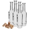 Fľaša na likér 350 ml 6 ks + 6 zátok - 3 ['na likér', ' do likéru', ' domáci likér', ' na višňovku', ' na darček', ' ozdobná fľaša', ' na šťavu', ' do šťavy', ' sada fliaš', ' sklenené fľaše']