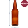 Fľaša na pivo 0,5 L - balenie 8 ks - 4 ['pivovarské fľaše', ' fľaše na uzáver', ' fľaše na cider', ' fľaše na pivo', ' fľaše 0', '5 L', ' fľaše 500 ml']