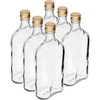 Fľaša Ploskačka 500 ml s uzáverom, 6 ks - 9 ['fľaša 500 ml', ' ploskačka', ' fľaša na likér', ' fľaša na alkohol', ' fľaša pol litra', ' sada fliaš']