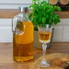 Fľaša Samuraj - s uzáverom a rukoväťou 1L - 3 ['fľaša na alkohol', ' ozdobné fľaše na alkohol', ' sklenená fľaša na alkohol', ' fľaše na pálenku na svadbu', ' fľaša na likér', ' fľaše na vodku', ' fľaša na vodku svadba', ' fľaša na vodku krstiny', ' fľaša na vodku prijímanie']