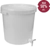 Fermentačná nádoba 30 L s poklopom a kohútikom - 2 ['poklop na fermentačnú nádobu', ' poklop na fermentačnú nádobu', ' uzáver fermentačnej nádoby', ' tesný poklop na fermentačnú nádobu', ' poklopy na nádoby']
