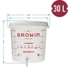 Fermentačná nádoba 30 L s vekom, kohútikom a trubičkou UA - 14 ['nádoba na fermentáciu', ' na víno', ' na pivo', ' fermentačné vedro', ' vedro s mierkou', ' vedro so stupnicou', ' vedro s kohútikom', ' vedro 30 L', ' Ємність для бродіння']