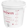 Fermentačná nádoba 30L s vekom a kohútikom DE - 14 ['na fermentáciu', ' na víno', ' na pivo', ' fermentor 30 L', ' fermentačné vedro', ' fermentačná nádoba so stupnicou']