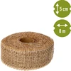 Jutová páska 5 cm / 8 m - 4 ['jutová páska', ' jutová páska', ' páska na paradajky', ' páska na uhorky', ' prírodná páska', ' ekopáska', ' páska na viazanie', ' páska na ručné práce', ' jutová stuha']