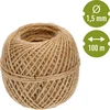 Jutový špagát 1,5 mm/100 m/100 g - 4 ['špagát z juty', ' jutový špagát', ' špagát na paradajky', ' špagát na uhorky', ' prírodný špagát', ' ekošpagát', ' špagát na makramé', ' špagát na viazanie', ' špagát na ručné práce']