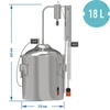 Klasický destilátor Convex 18 L - 1 oddeľovač - 8 ['destilátor Browin', ' modulárne destilátory', ' destilátor s oddeľovačmi', ' modulárny destilátor', ' oddeľovače pre destilátor', ' čistý destilát', ' destilačná súprava', ' vypuklé veko', ' veko typu convex', ' destilačná nádoba s vekom', ' súprava na destiláciu', ' destilačná súprava na rozšírenie', ' destilácia na rôznych zdrojoch tepla']