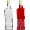 Kredencová fľaša 0,5 L s korkom - 4 ['ozdobná sklenená fľaša', ' fľaša s prírodným korkom', ' fľaša na likéry']