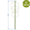 Kruhová podpora pre rastliny 3 kruhy 1,2m - 2 ['podpora pre rastliny', ' podpora kruhová pre kríky', ' záhradná podpora', ' podpora na ruže', ' záhradná pergola', ' objímka pre rastliny', ' podperka pre rastliny', ' podpora kvetinová', ' podpora pre izbové rastliny', ' podpora pre hortenzie', ' podpora pre čučoriedky', ' podpora pre popínavé rastliny', ' zelená podpora', ' tmavozelená podpora pre rastliny', ' oceľová podpora pre rastliny s kruhmi']
