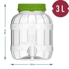 Multifunkčný pohár s kohútikom 3L - 6 ['pohár pet', ' pohár z plastu', ' plastový pohár', ' multifunkčný pohár', ' nerozbitný pohár', ' pohár s kohútikom', ' pohár s kohútikom', ' pohár na limonádu', ' pohár s viečkom a korkom', ' citrónová limonáda', ' limonáda', ' punč', ' prelievanie']