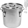 Nádoba z nehrdzavejúcej ocele 30 l s vekom - 2 ['nádoba s vekom', ' vinárstvo', ' pivovarníctvo', ' fermentačná nádoba', ' na fermentáciu']