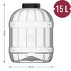 Nerozbitný, viacúčelový pohár s čiernym viečkom, 15L - 5 ['poháre na zaváraniny', ' pohár', ' pohár na uhorky', ' na likéry', ' pohár 15 l', ' pohár s certifikátom', ' nerozbitný pohár', ' univerzálny pohár', ' viacúčelový pohár', ' pohár na zaváraniny', ' plastový pohár', ' pohár z plastu']
