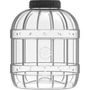 Nerozbitný, viacúčelový pohár s čiernym viečkom, 5L - 3 ['poháre na zaváraniny', ' pohár', ' pohár na uhorky', ' na likéry', ' pohár 5l', ' pohár s certifikátom', ' nerozbitný pohár', ' univerzálny pohár', ' viacúčelový pohár', ' pohár na zaváraniny', ' plastový pohár', ' ľahký pohár']