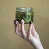 Nízka nádoba 330ml - so zlatým viečkom fi 82/6, 6ks. - 8 ['nízka nádoba', ' sklenená nádoba', ' nádoba 330ml', ' viečko twist-off', ' nádoba na džemy', ' nádoba na skladovanie', ' domáce konzervy', ' nádoba na slede', ' nádoba na šalát', ' nádoba na dezert']