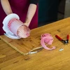 Nylonová sieťka na údeniny 4 m x 22 cm s tepelnou odolnosťou 125°C - 3 ['sieťka na údeniny', ' nylonová sieťka', ' sieťka na potraviny', ' sieťky na údeniny', ' teplom zmrštiteľná potravinová sieťka']